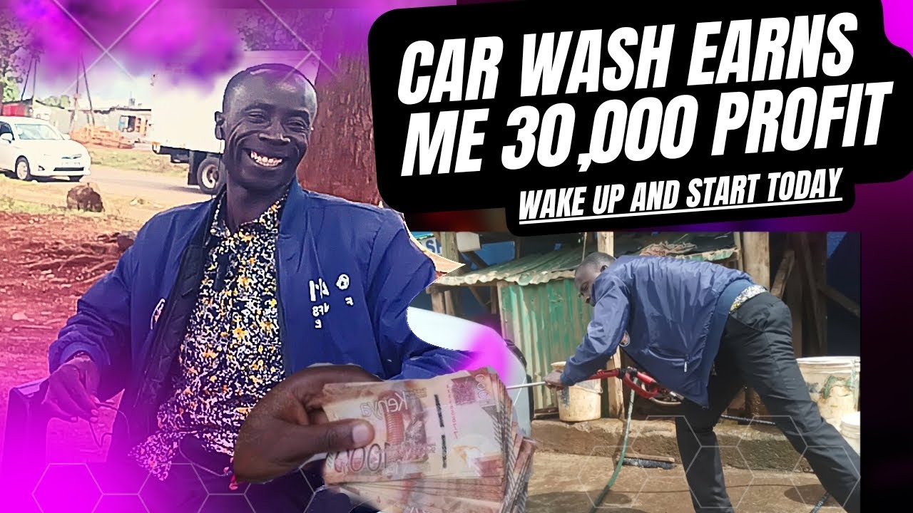 CAR WASH BUSINESS EARNS HIM 30,000 MONTHLY @Nicholas_Kioko @presenterali@JAMHURI_TV