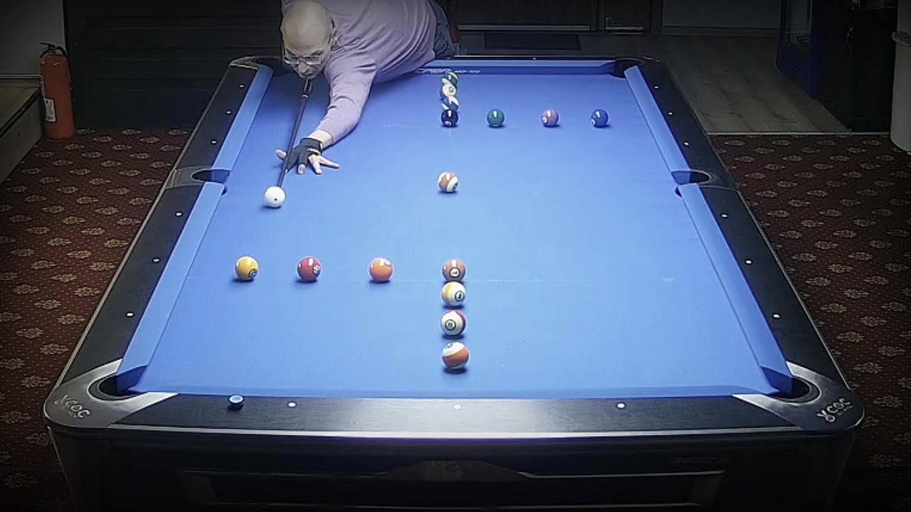 Pool Billiard Drill with 15 Ball