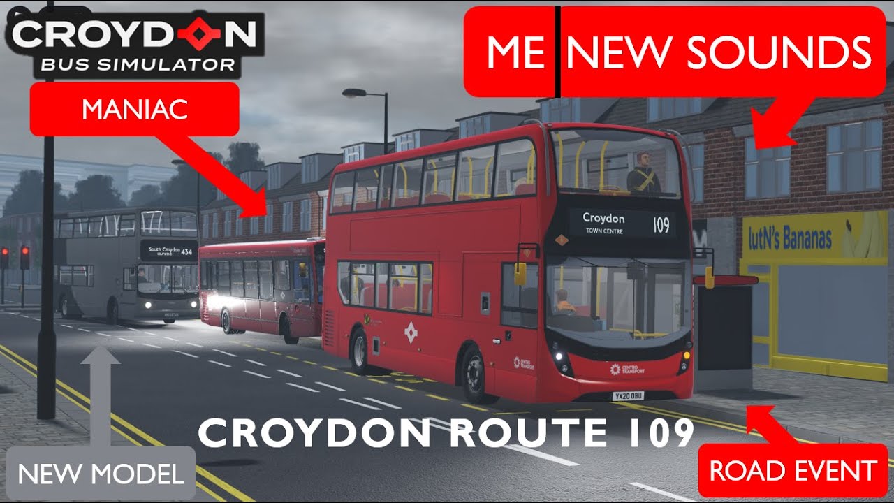 Route 109 | Centro Transport E400MMC | Croydon Bus Simulator Roblox | Redefined Stage 1