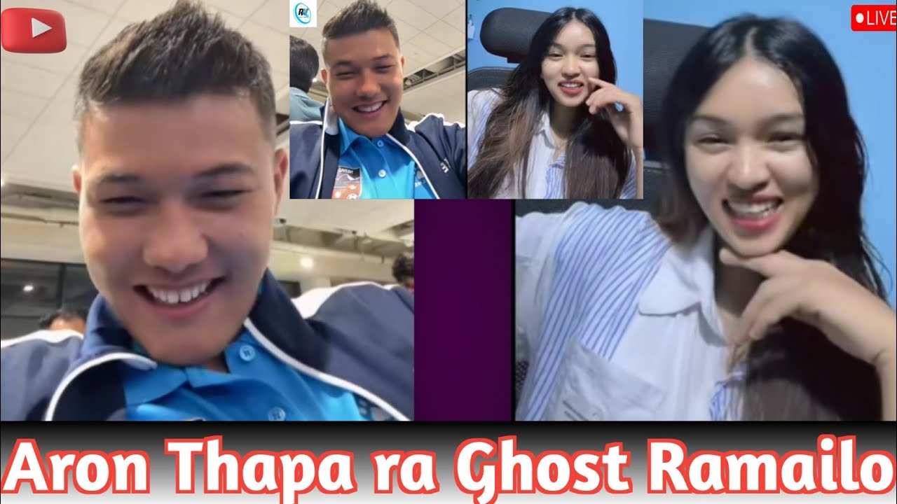 Aron thapa Nepal U-23 National Football player Tajikistan jane time ghost sang ramailo tiktok live 