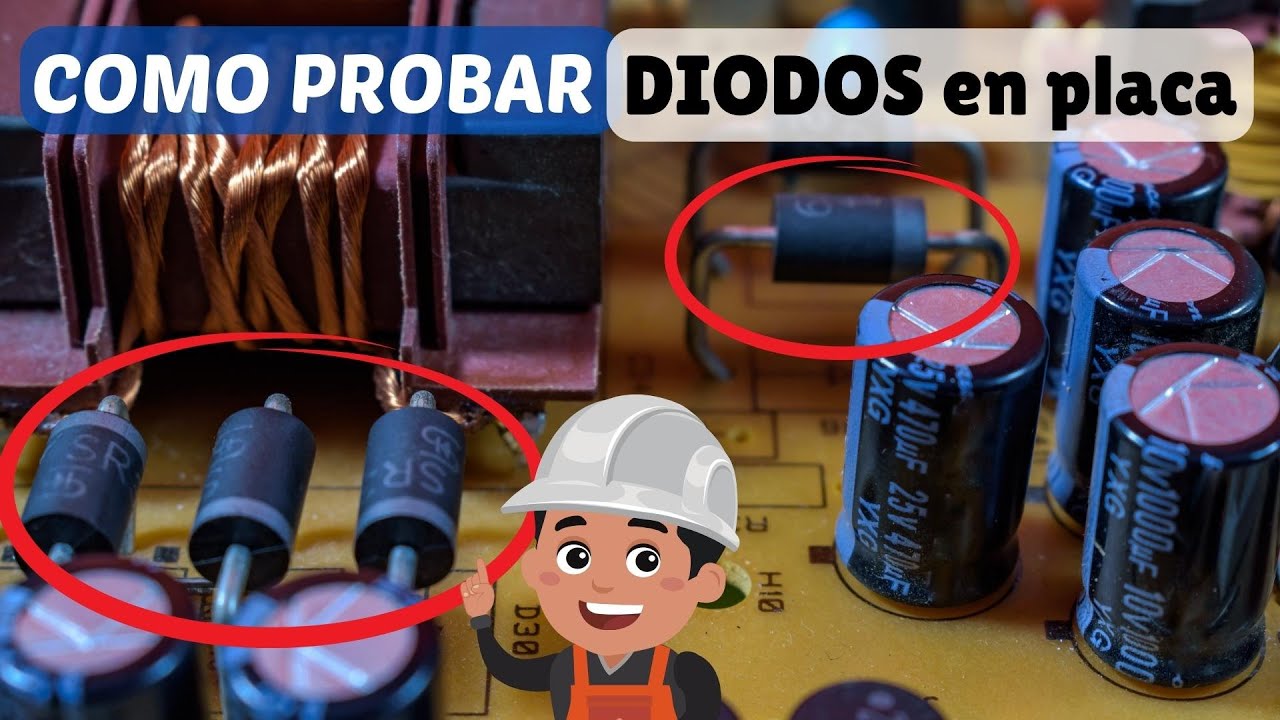 C&oacute;mo medir DIODOS en tarjeta o placa de FUENTE de alimentaci&oacute;n.