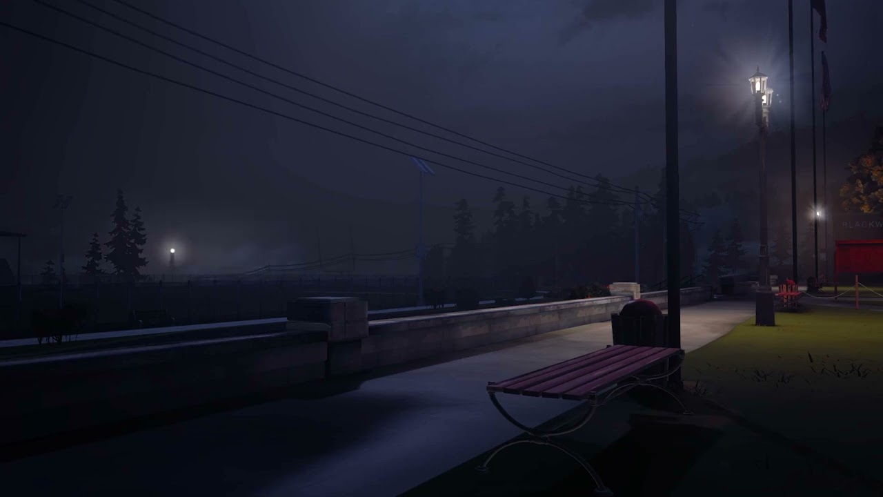 Life is Strange: Blackwell Campus at night | Soundscape / ASMR 🌒