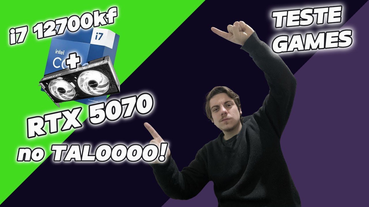 RTX 5070 É TÃO FORTE ASSIM? Testei com i7 12700KF e fiquei em choque!