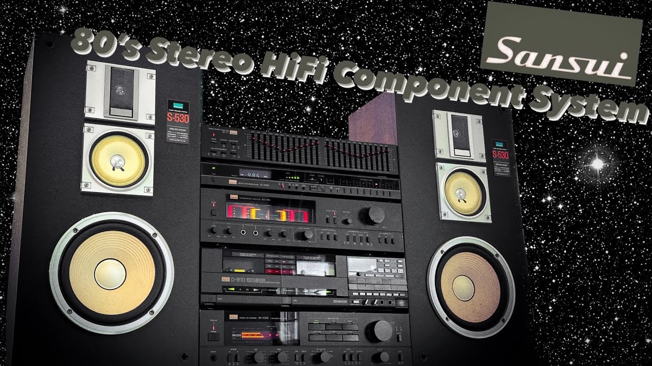 Sansui AU-G55X Complete 80's HiFi Components Stereo System