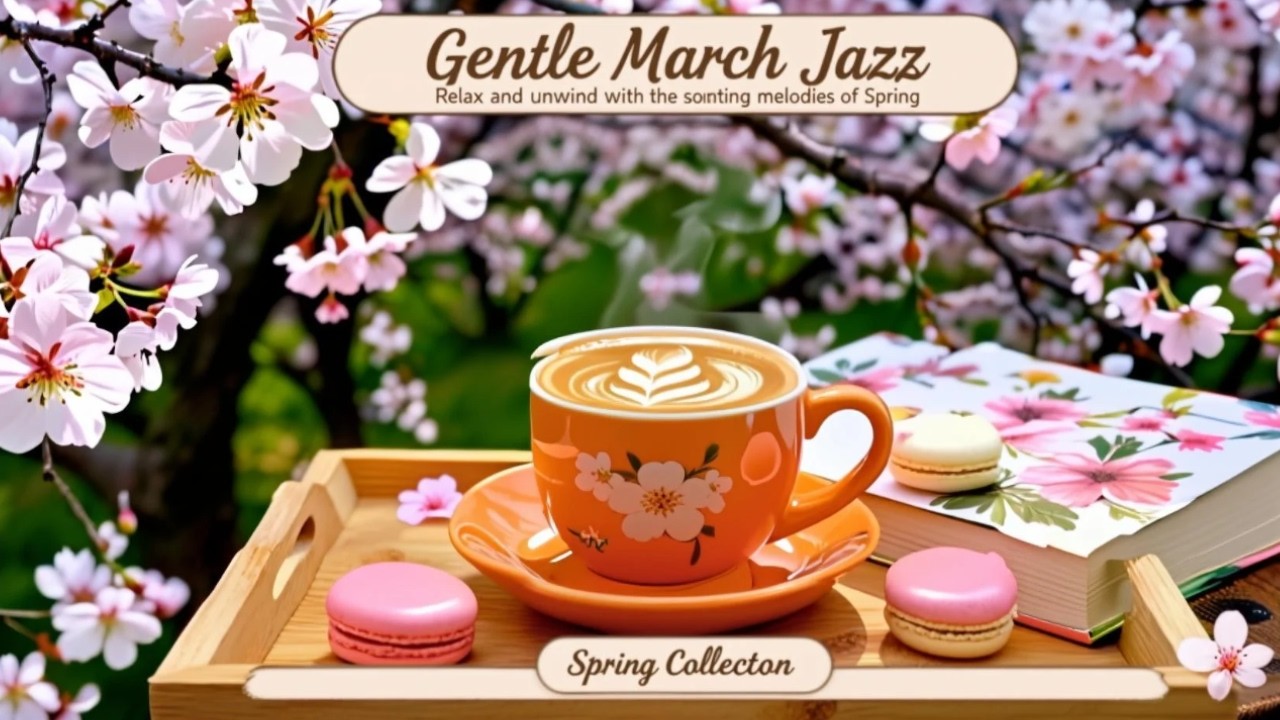 Gentle March Jazz ☕ Cozy Coffee Shop Ambience & Soothing Jazz for Relaxing