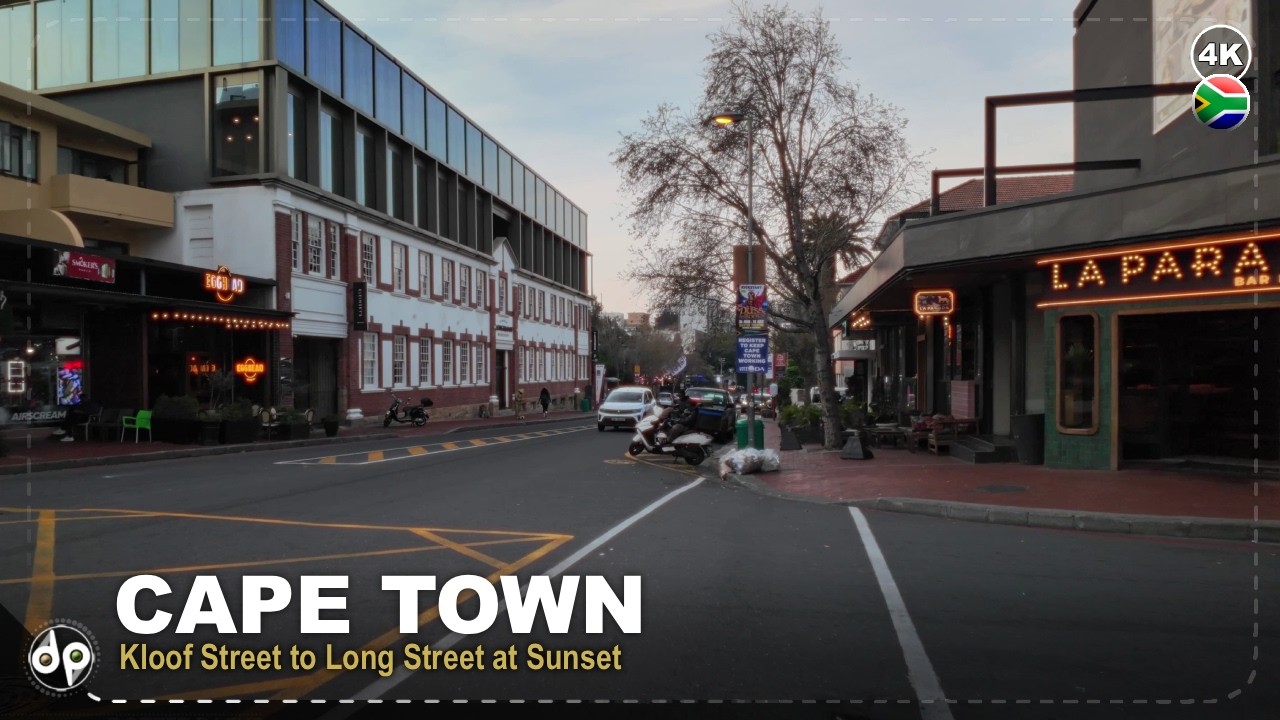 Kloof to Long Street Cape Town | This Is How It Looks at Sunset | 4K