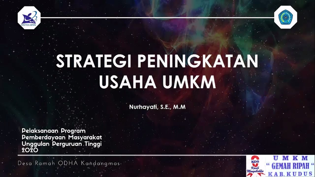 PPMUPT | Strategi Peningkatan Usaha UMKM
