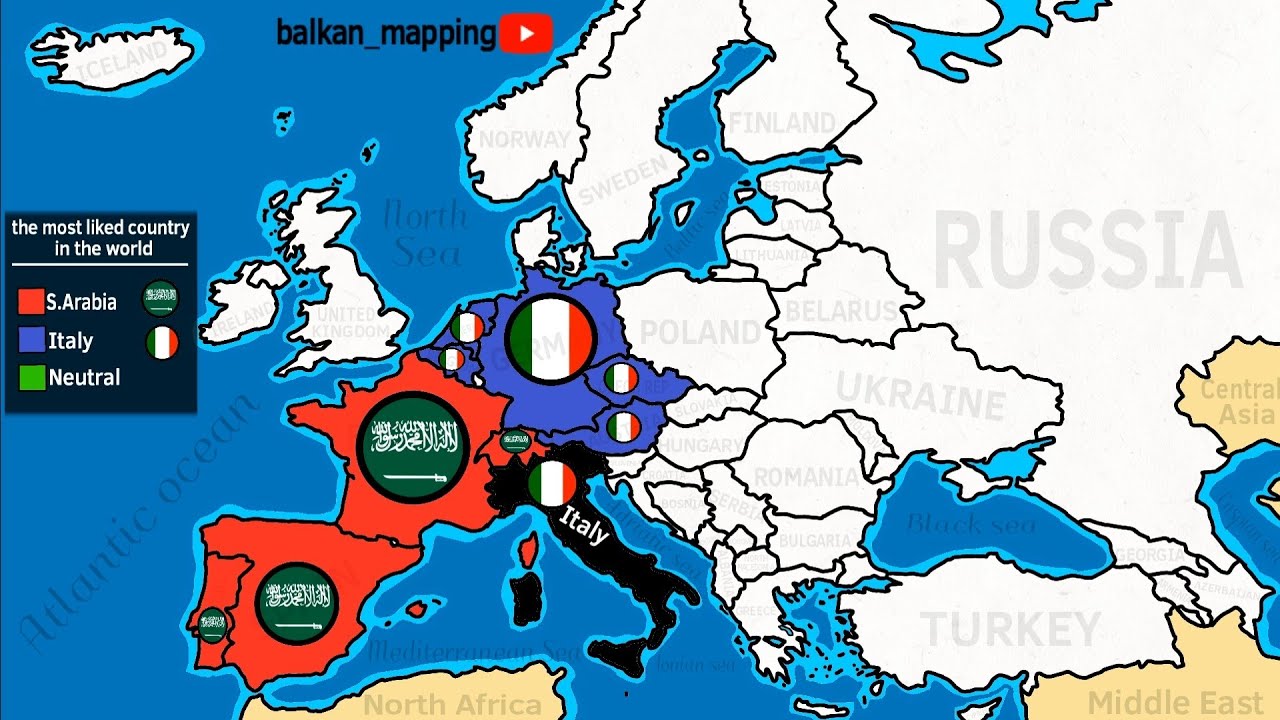 Italy or Saudi Arabia? the most liked country in the world