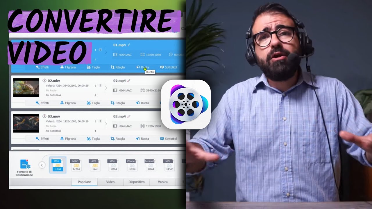 Come CONVERTIRE VIDEO in ogni formato, con VideoProc Converter