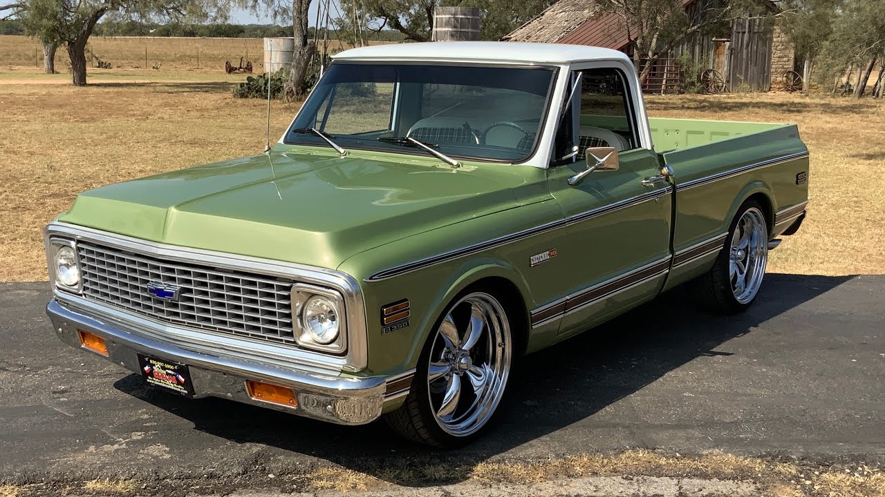 1972 Chevy C10 Cheyenne Super 350 V8 Automatic Power Steering AC