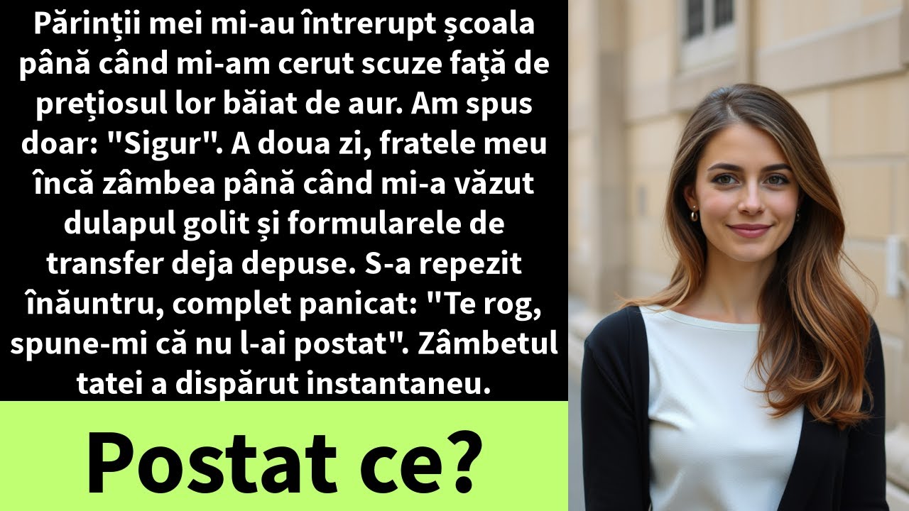 Părinții mei mi-au întrerupt școala până când mi-am cerut scuze față de prețiosul lor băiat de aur.