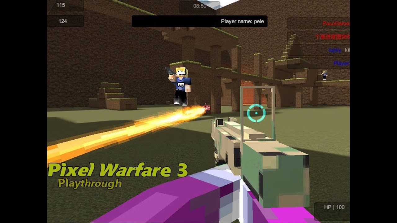 Pixel Warfare 3: Vegetta777 vs PewDiePie (PC browser game)