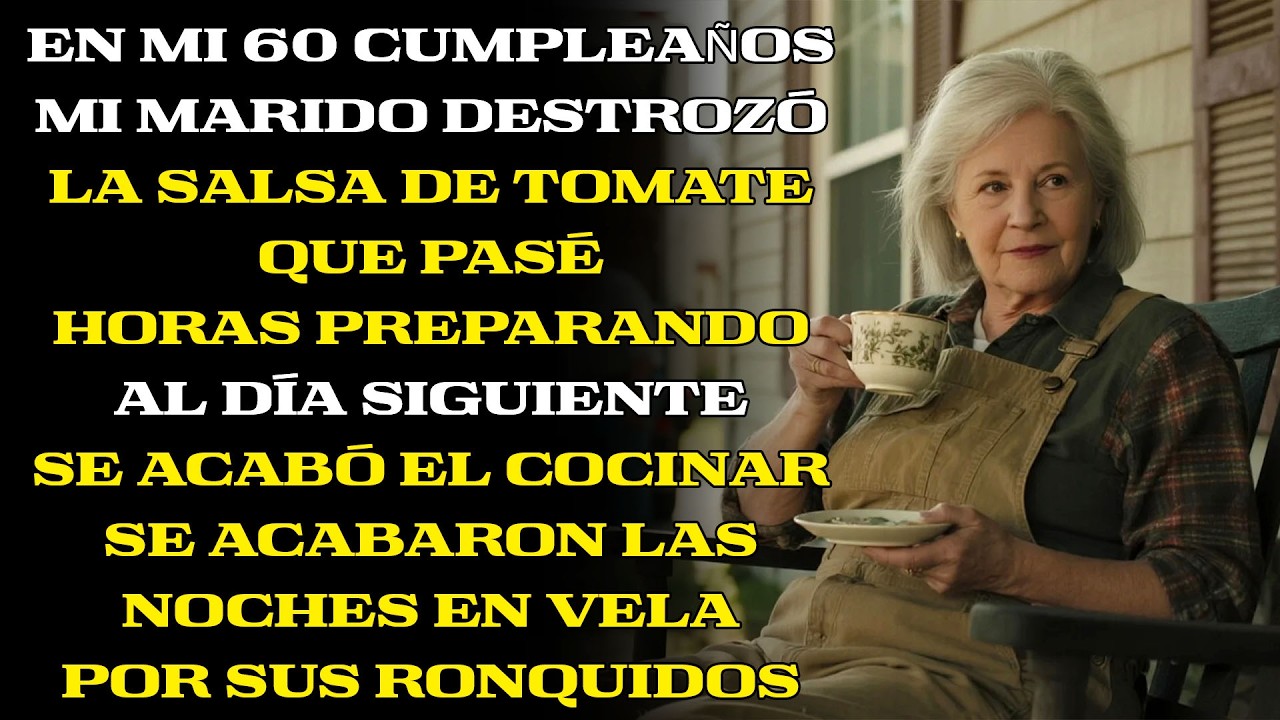 Llegó tarde, arruinó mi salsa; al día siguiente vio el camión de mudanzas