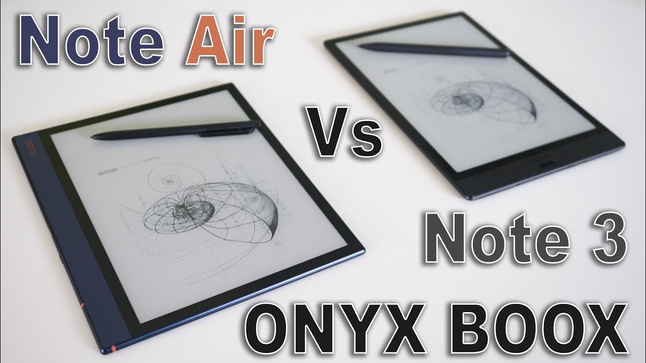 ONYX BOOX Note Air vs Note 3 (featuring Remarkable 2)
