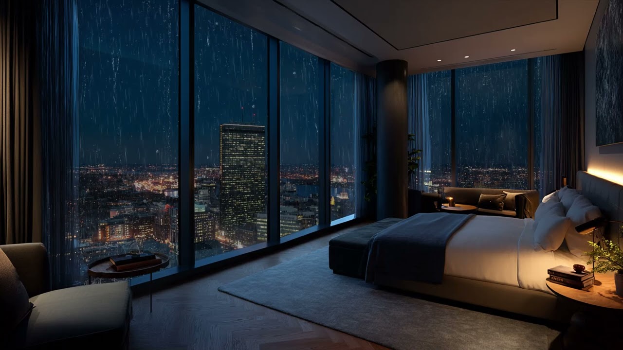 Rain rhythm moves through quiet moments 📖 helping thoughts fade and relax inside gently