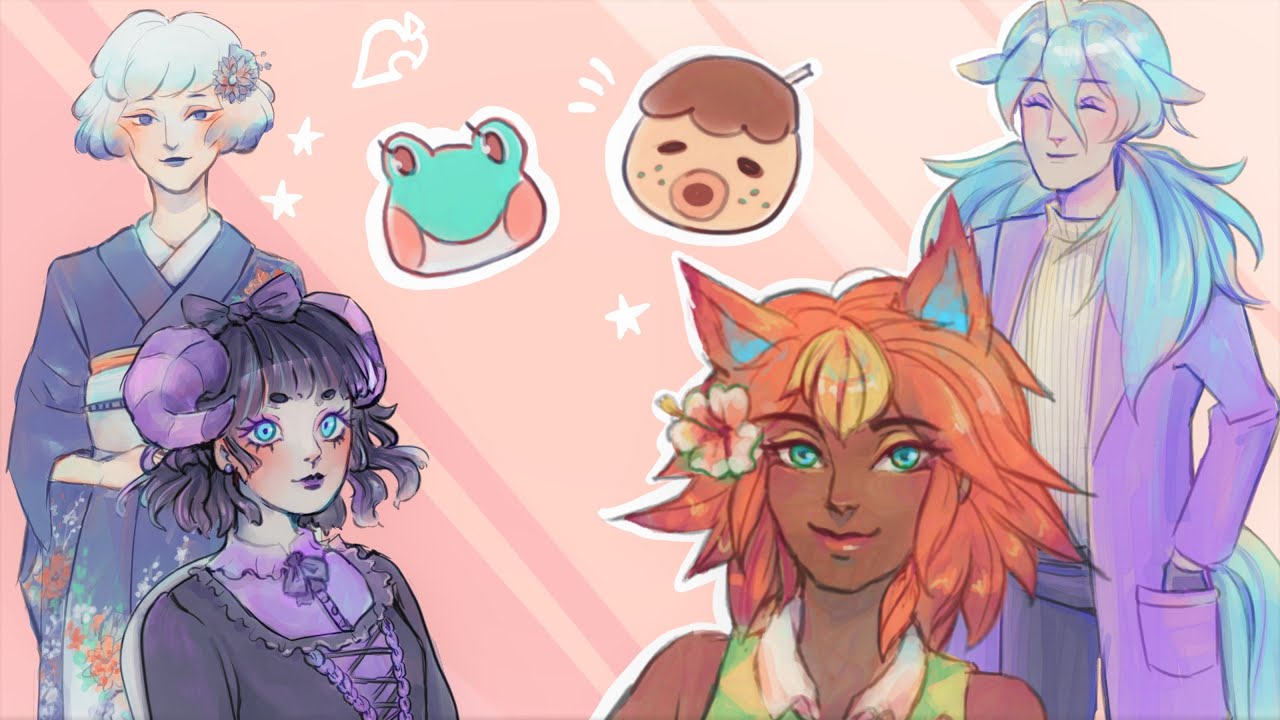 Drawing My Animal Crossing Villagers [Speedpaint]