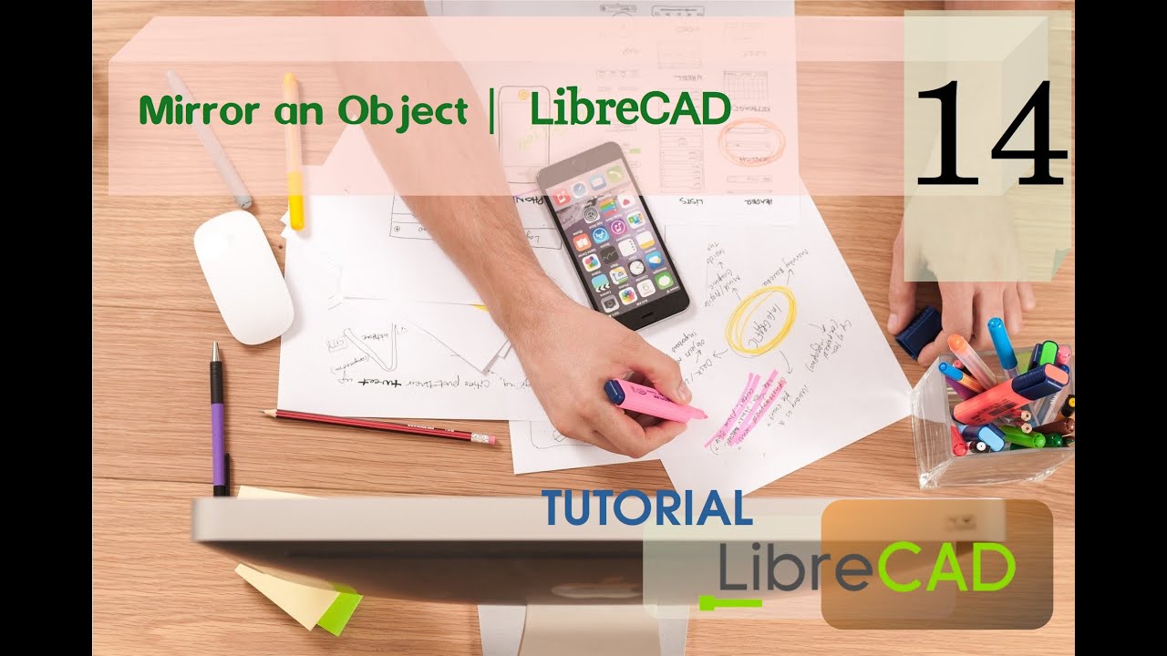 How To Mirror an Object In Librecad - LIBRECAD TUTORIAL