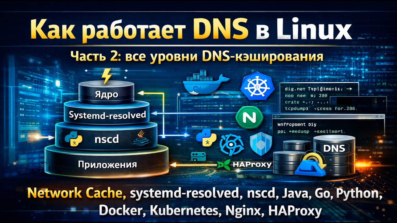 Как работает DNS в Linux. Часть 2: все уровни DNS-кэширования