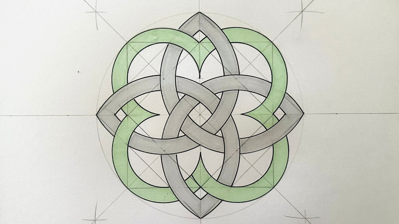Let's Draw Simple Geometric Shapes into Beautiful Art | Simple Step by Step Drawing