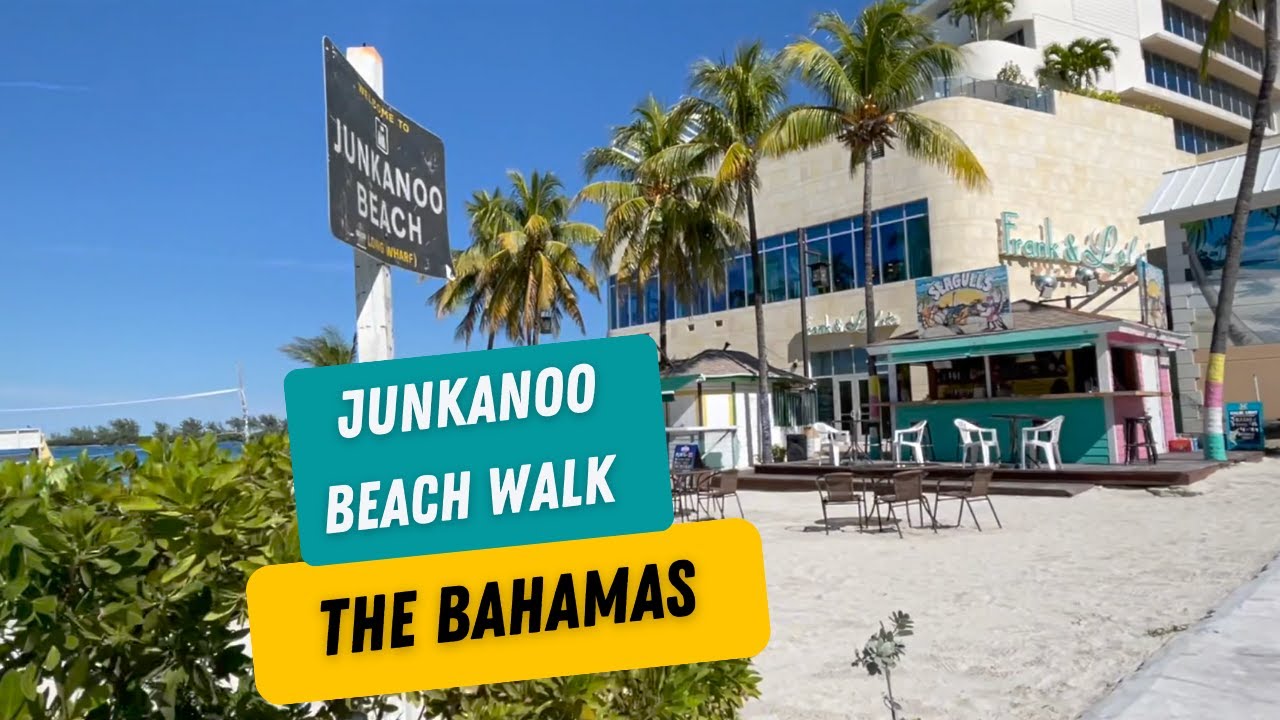 Is Junkanoo Beach in Nassau Bahamas The BEST Beach in The Caribbean, Beach Walk video