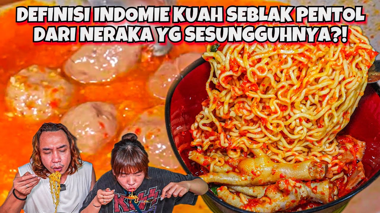 SAMPE SUSAH NAFAS! TERSEMBUNYI MIE PENTOL KUAH SEBLAK MERCON LEVEL 10 SEREM BANGET?!