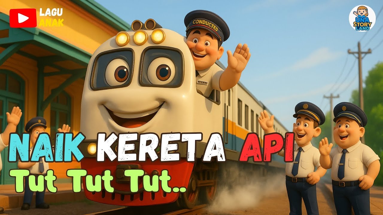 Naik Kereta Api 🚂 | Lagu Anak Populer | Lagu Anak Edukasi | Belajar Jenis Lokomotif Bersama Una