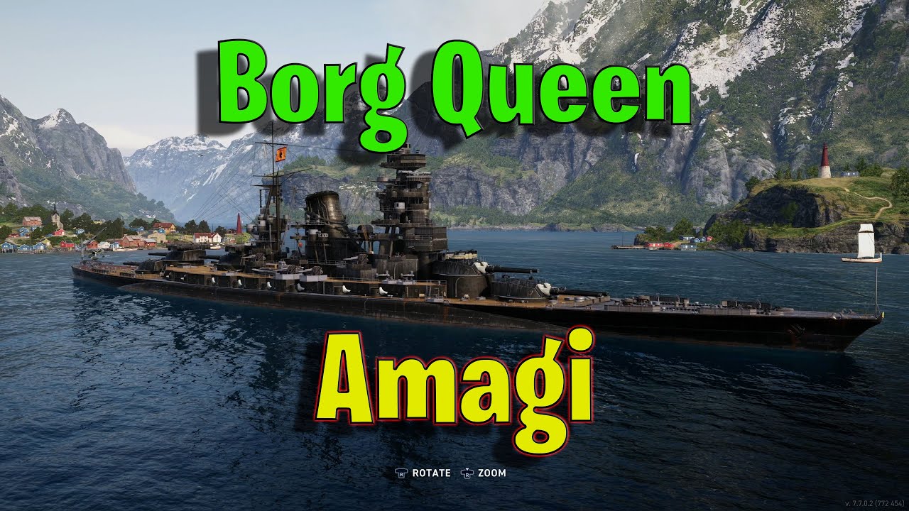 Amagi with The Borg Queen is Pretty Nasty in World of Warships Legends!
