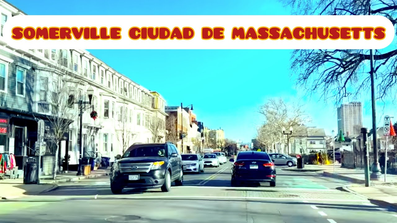 RECORRIENDO CONOCIENDO TURISTEANDO la CIUDAD de SOMERVILLE MASSACHUSETTS lugar a disfrutar pasear 