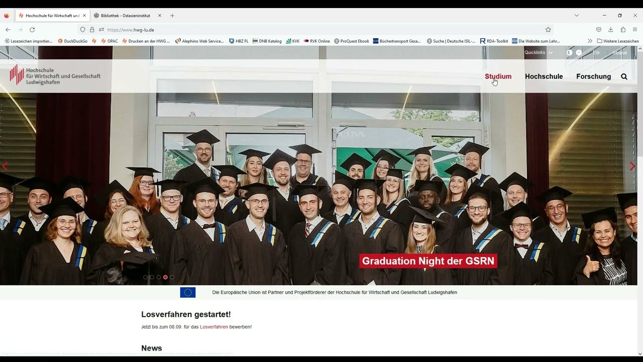 Einf&uuml;hrung in den Online-Katalog der Bibliothek (Web-OPAC)