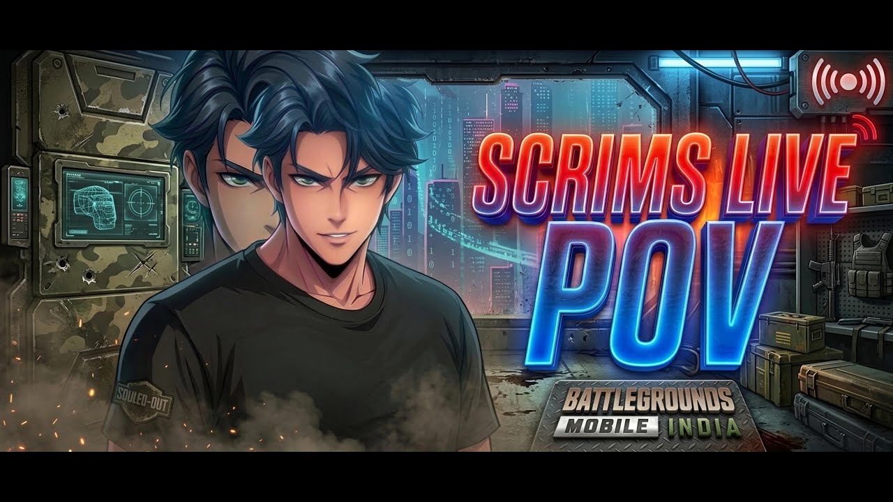 BGMI LIVE 🔴 | SCRIMS LIVE POV 🔱 #bgmi