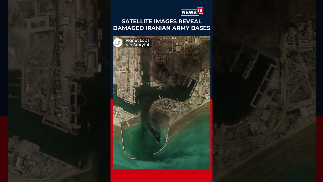 Satellite Shows Iranian Military Bases Heavily Damaged After US‑Israeli Strikes | Visual Footage
