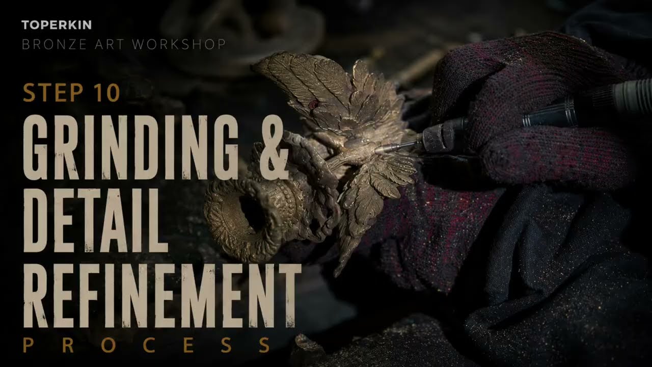 STEP 10 | Grinding & Detail Refinement | Bronze Sculpture Process