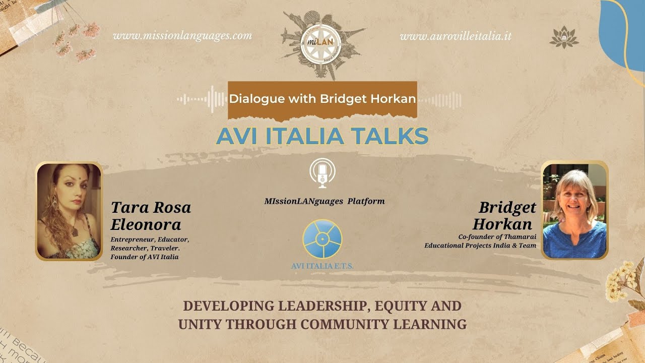Avi Italia Talks-  Developing leadership, equity & unity through community learning.