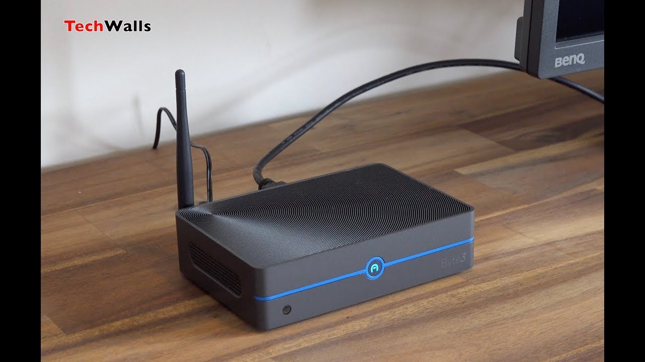 Azulle Byte3 Mini Desktop PC Setup