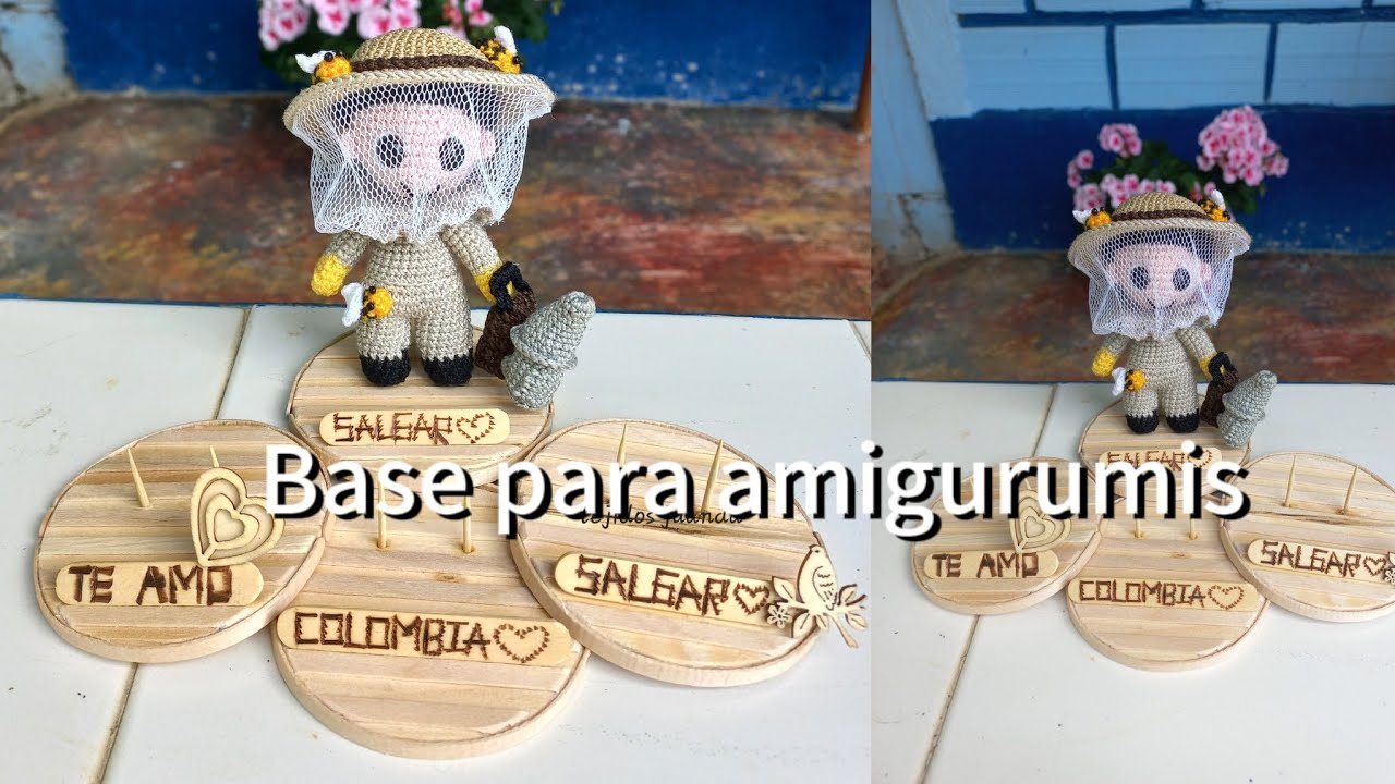 BASES para AMIGURUMIS elaborados  con PALITOS de paleta paso a paso TUTORIAL