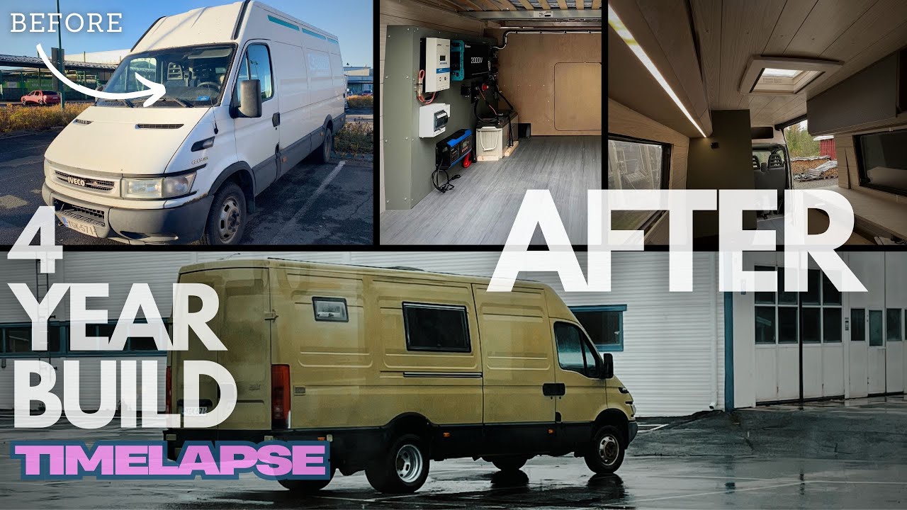 Campervan 4 year build TIMELAPSE
