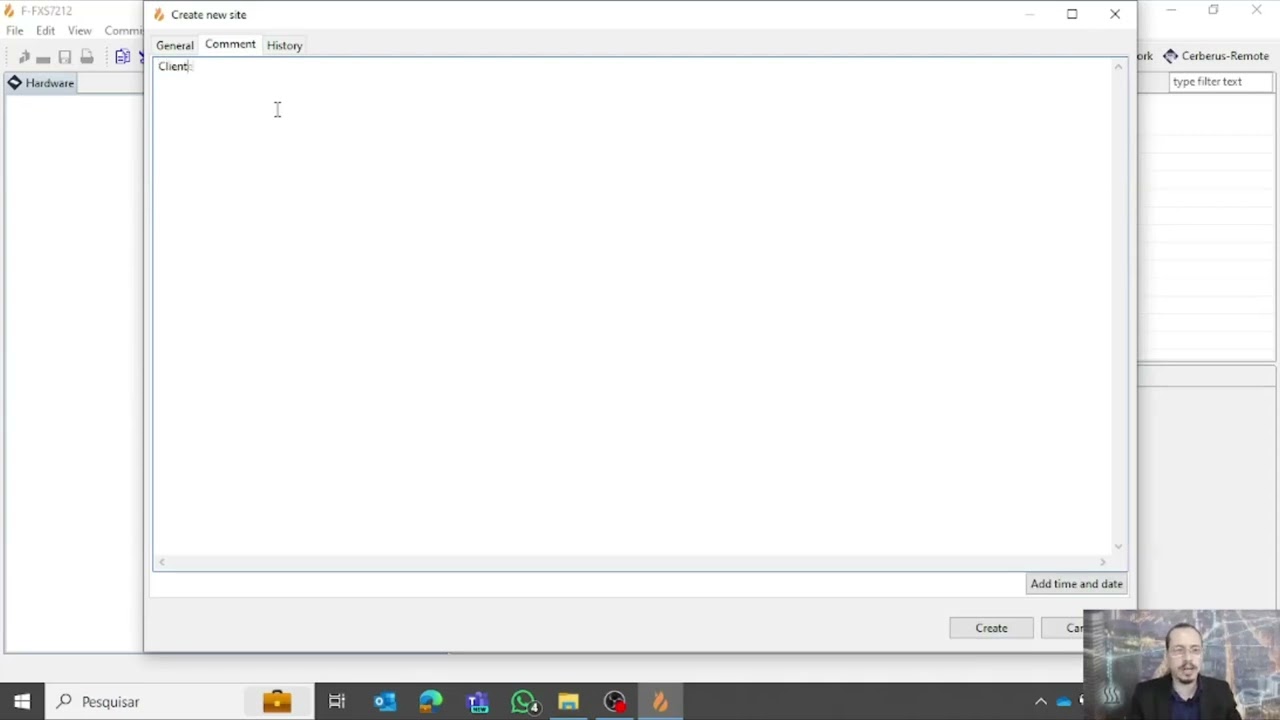 Programando a central Cerberus PRO EN - Criando um novo projeto