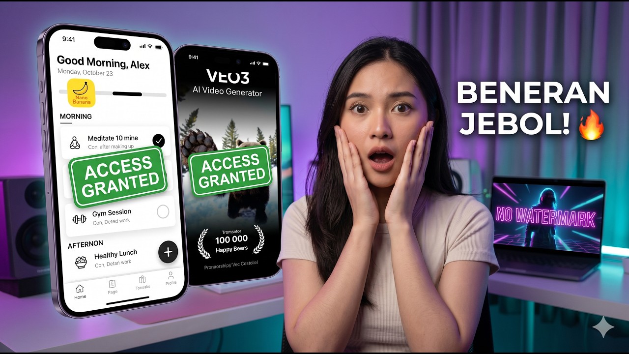 Stop Langganan Mahal! Cara Dapat Akses Veo 3 & Nano Banana GRATIS Selamanya (100% Works)