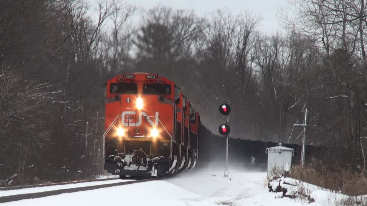 Bessemer and Lake Erie Iron Ore train Chase. Southbound. Conneaut/Grove City PA. November 29, 2025.