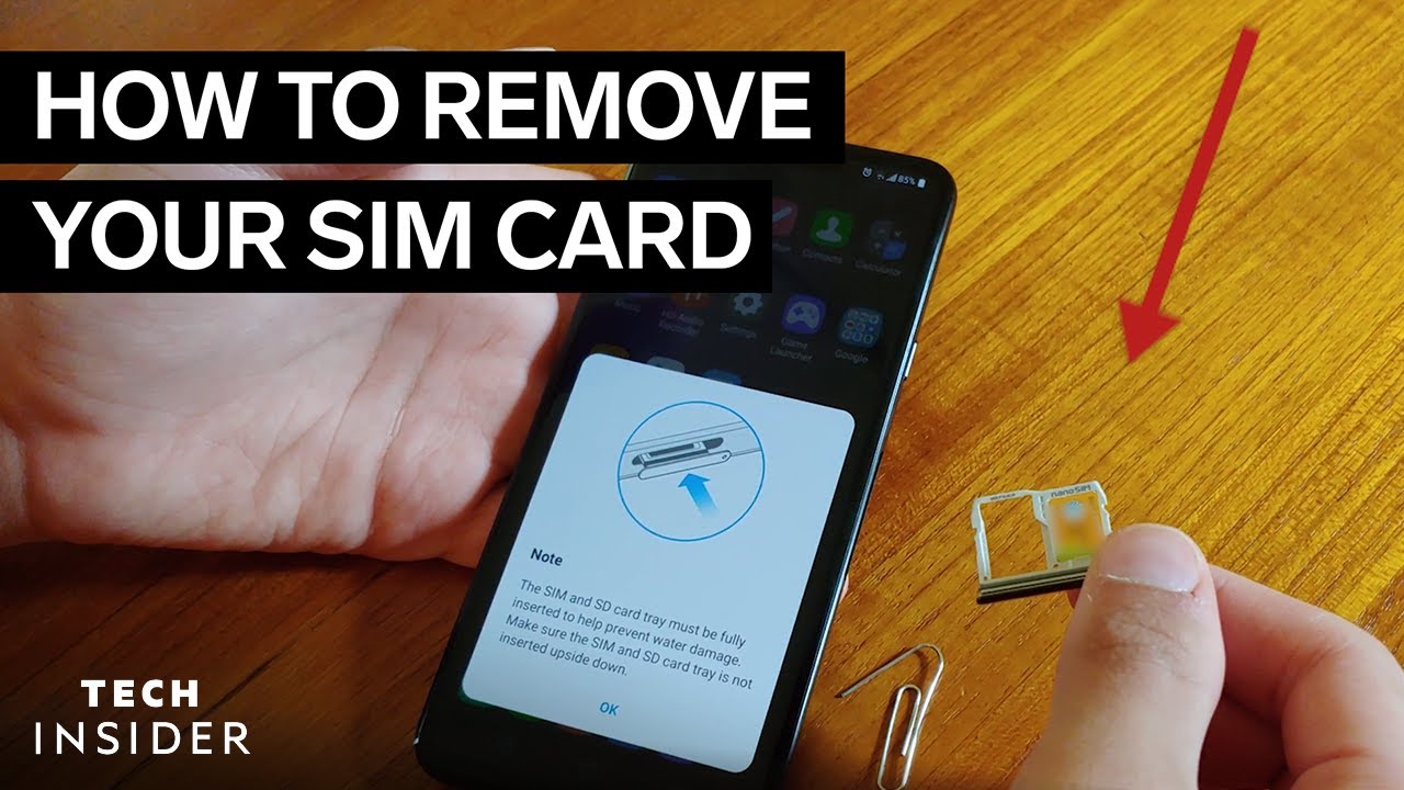 How To Remove Your SIM Card