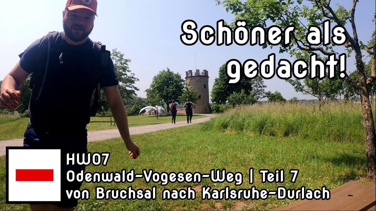 Odenwald–Vogesen-Weg (HW07) Teil 7/8 - von Bruchsal nach Karlsruhe-Durlach | April 2023