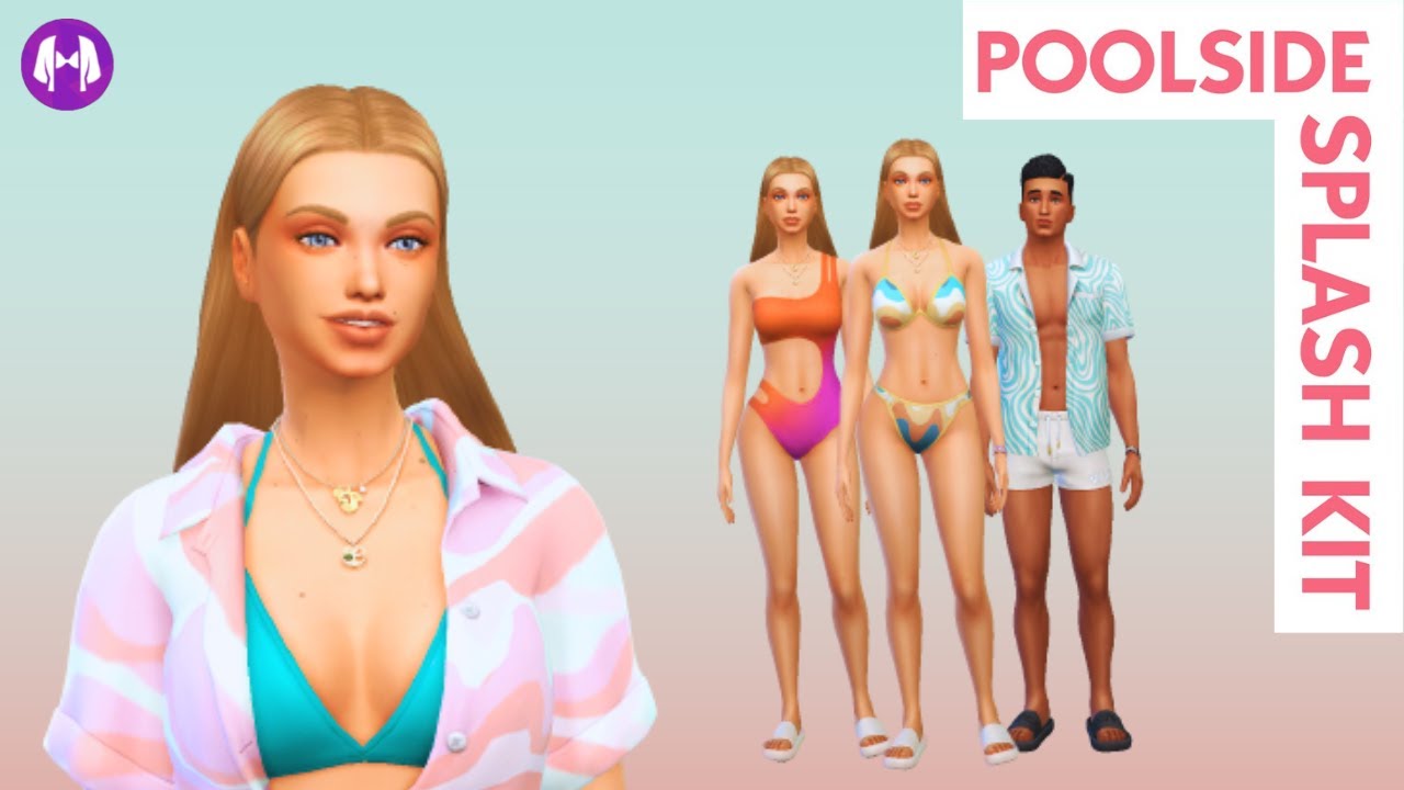 Poolside Splash Kit CAS Overview | The Sims 4