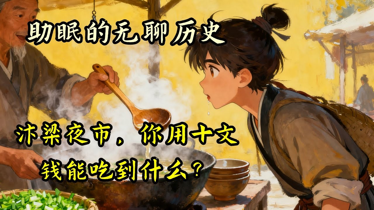 宋代汴梁夜市：你用十文钱能吃到什么？|助眠故事