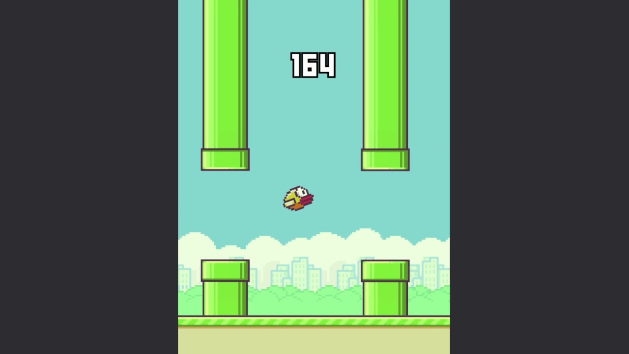 Flappy Bird: High score 2222 - 1 Hour game play