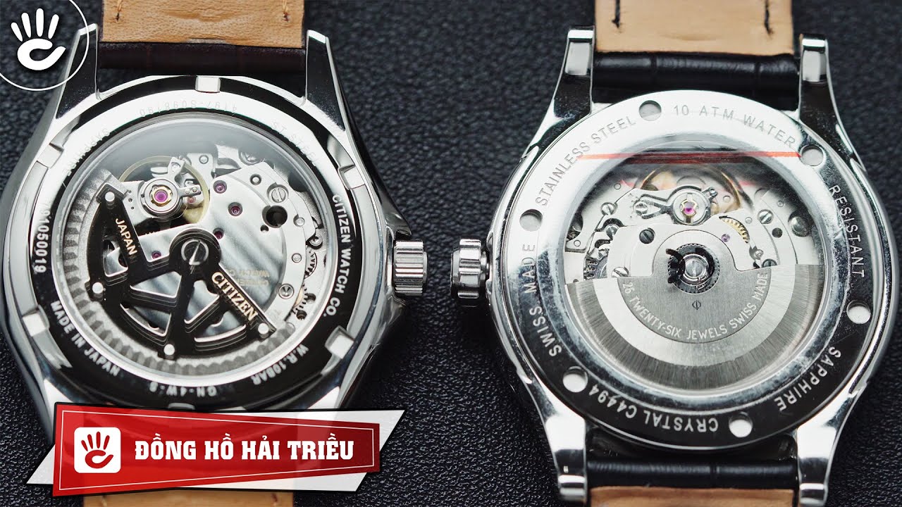 So sánh đồng hồ cơ Nhật Bản và đồng hồ cơ Thụy Sỹ | Citizen NP1010-01A | CANDINO C4494/5