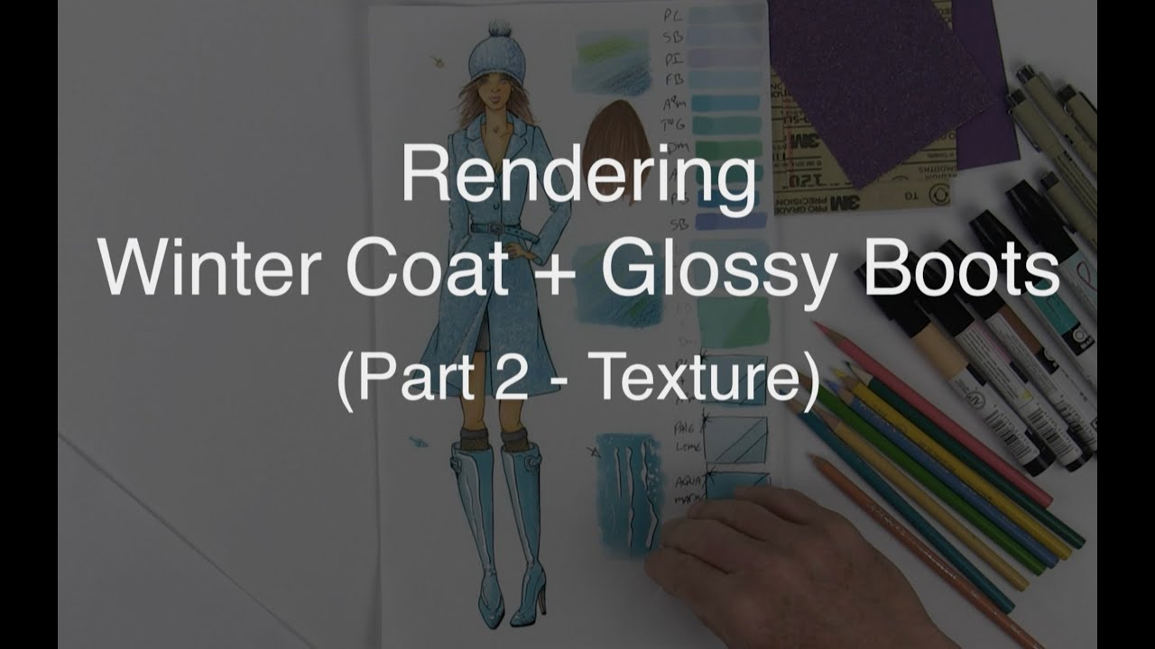 Rendering for Fashion | Winter Coat + Glossy Boots (Part 2  - Base Texture)