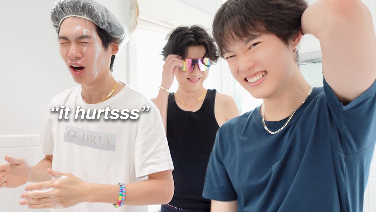 Teaching my brothers a Korean Skincare Routine: their FIRST time ever!