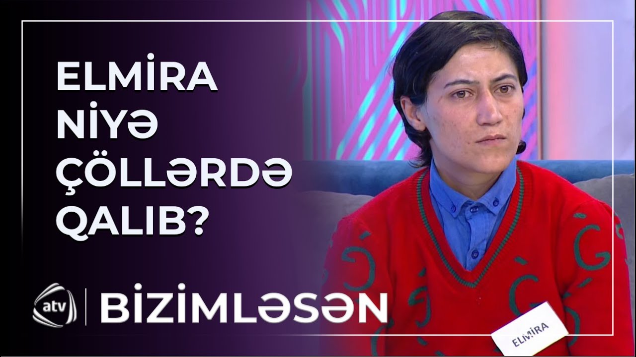 Elmiranın övladları və yoldaşı canlı efirə gəldilər / Bizimləsən