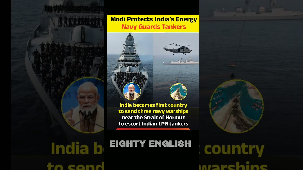 Modi Protects India's EnergyNavy Guards Tankers