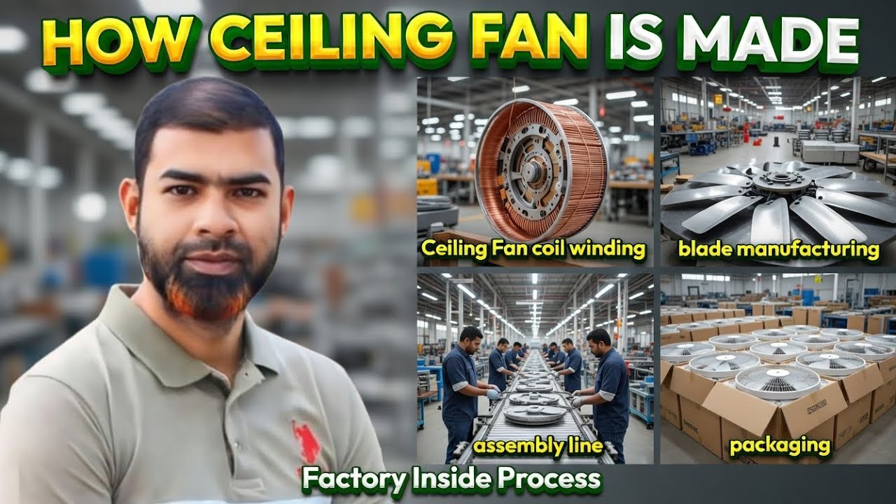 How Ceiling Fan Is Made Inside Factory | Full Production Process